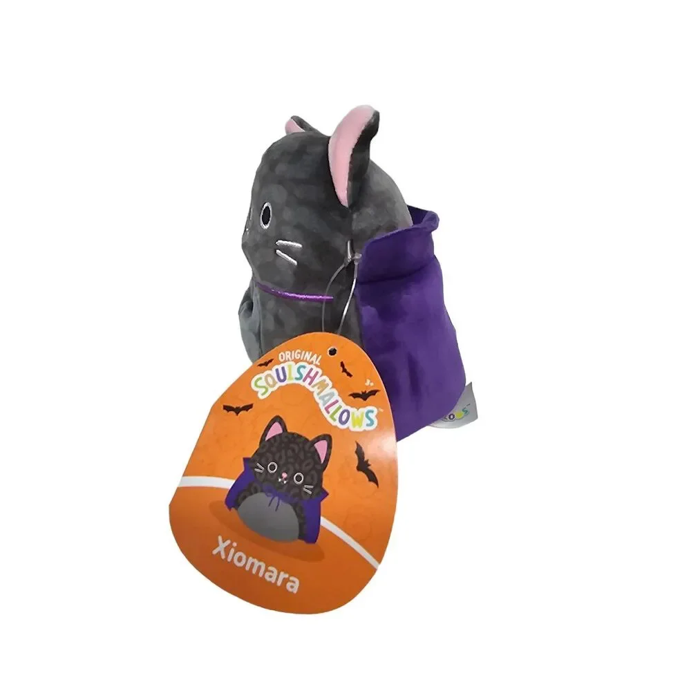 Squishmallows Xiomara the Black Cat Wearing Vampire Costume 4.5